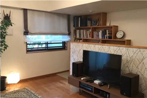 リフォーム実績 大地の癒しを感じる落ち着いたリビング